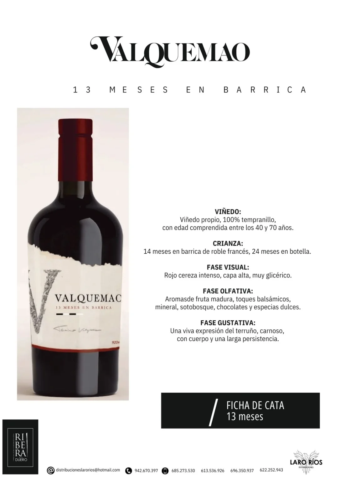 Valquemao 13 Meses | DISTRIBUCIONES LARO RIOS SL