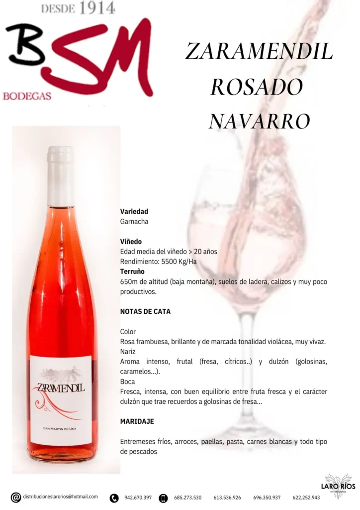 Zaramendil Rosado | DISTRIBUCIONES LARO RIOS SL