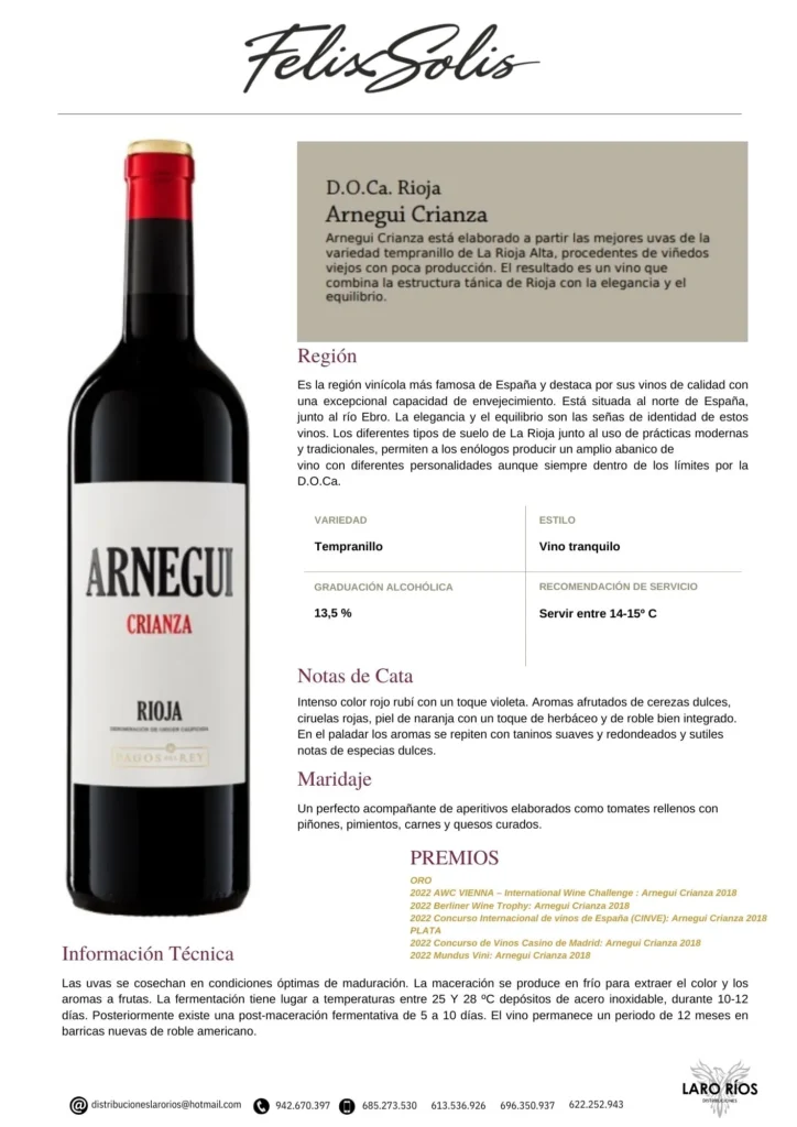 Arnegui | DISTRIBUCIONES LARO RIOS SL