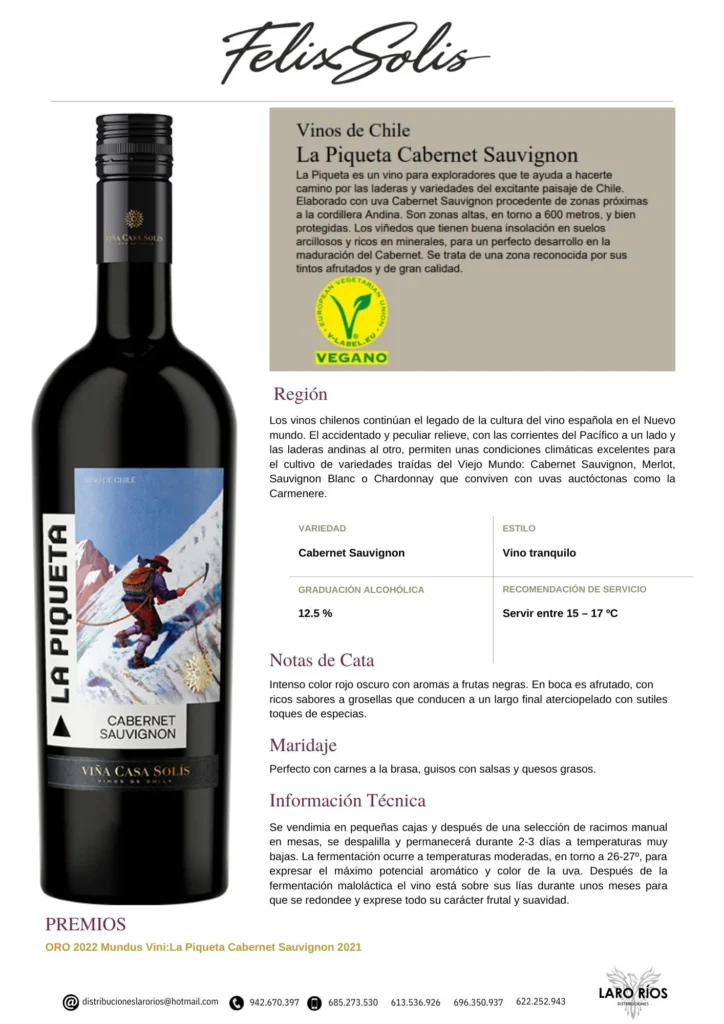 La Piqueta Cabernet | DISTRIBUCIONES LARO RIOS SL