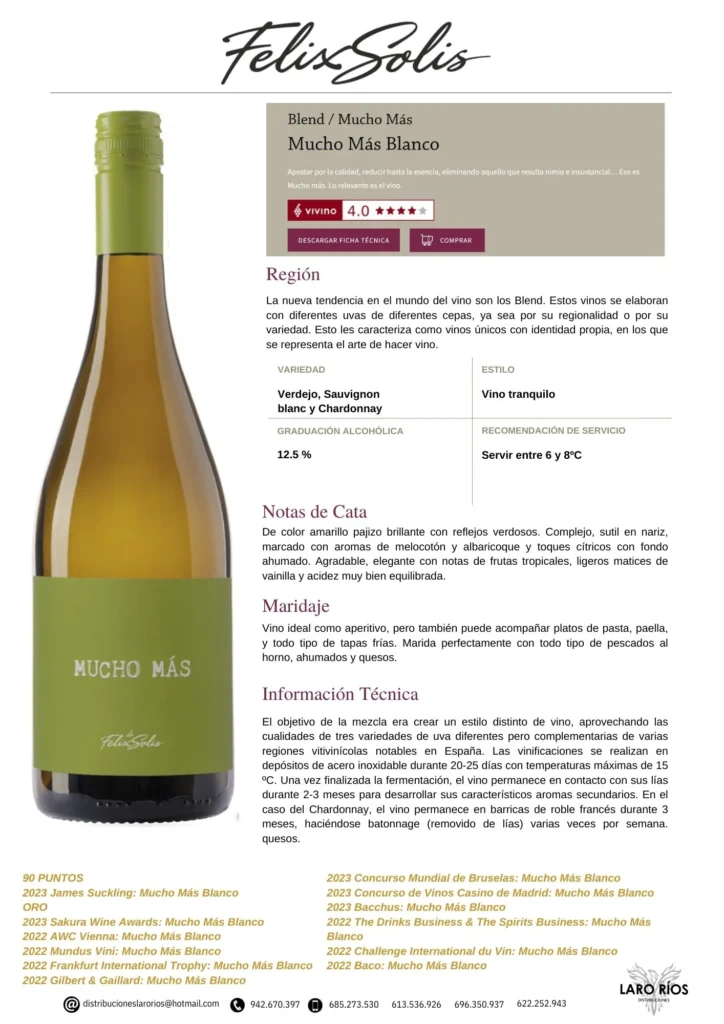 Mucho Mas Blanco | DISTRIBUCIONES LARO RIOS SL