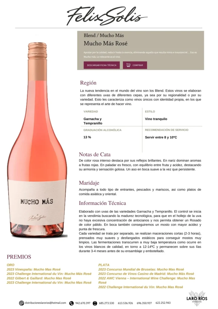 Mucho Mas Rosado | DISTRIBUCIONES LARO RIOS SL