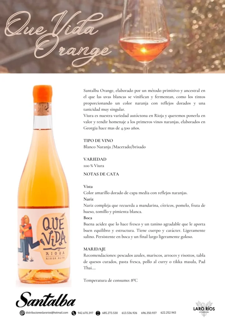 Que Vida Orange | DISTRIBUCIONES LARO RIOS SL